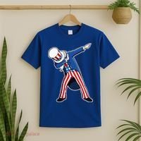 Dabbing Uncle Sam 4th of July Independence Day T-Shirt thumb 2