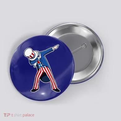 Dabbing Uncle Sam 4th of July Independence Day Button
