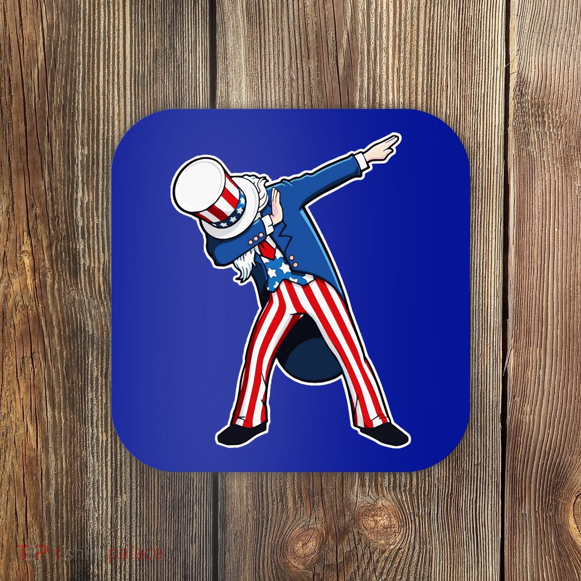Dabbing Uncle Sam 4th of July Independence Day Coaster