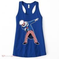 Dabbing Uncle Sam 4th of July Independence Day Women's Tank Top thumb 0