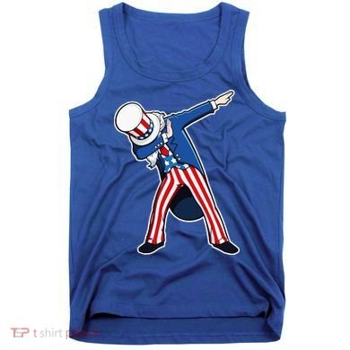 Dabbing Uncle Sam 4th of July Independence Day Tank Top