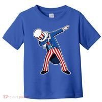 Dabbing Uncle Sam 4th of July Independence Day Toddler T-Shirt thumb 0