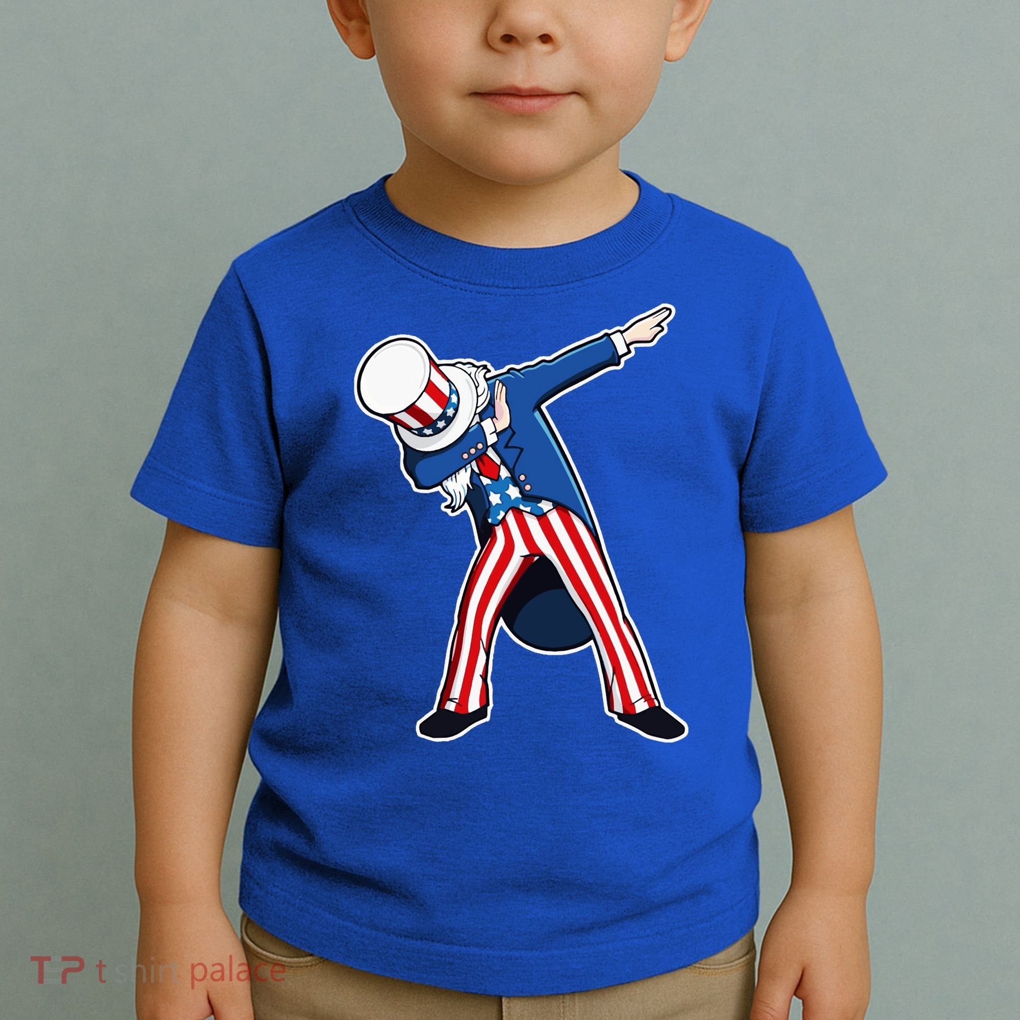 Dabbing Uncle Sam 4th of July Independence Day Toddler T-Shirt