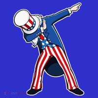 Dabbing Uncle Sam 4th of July Independence Day Visor thumb 3