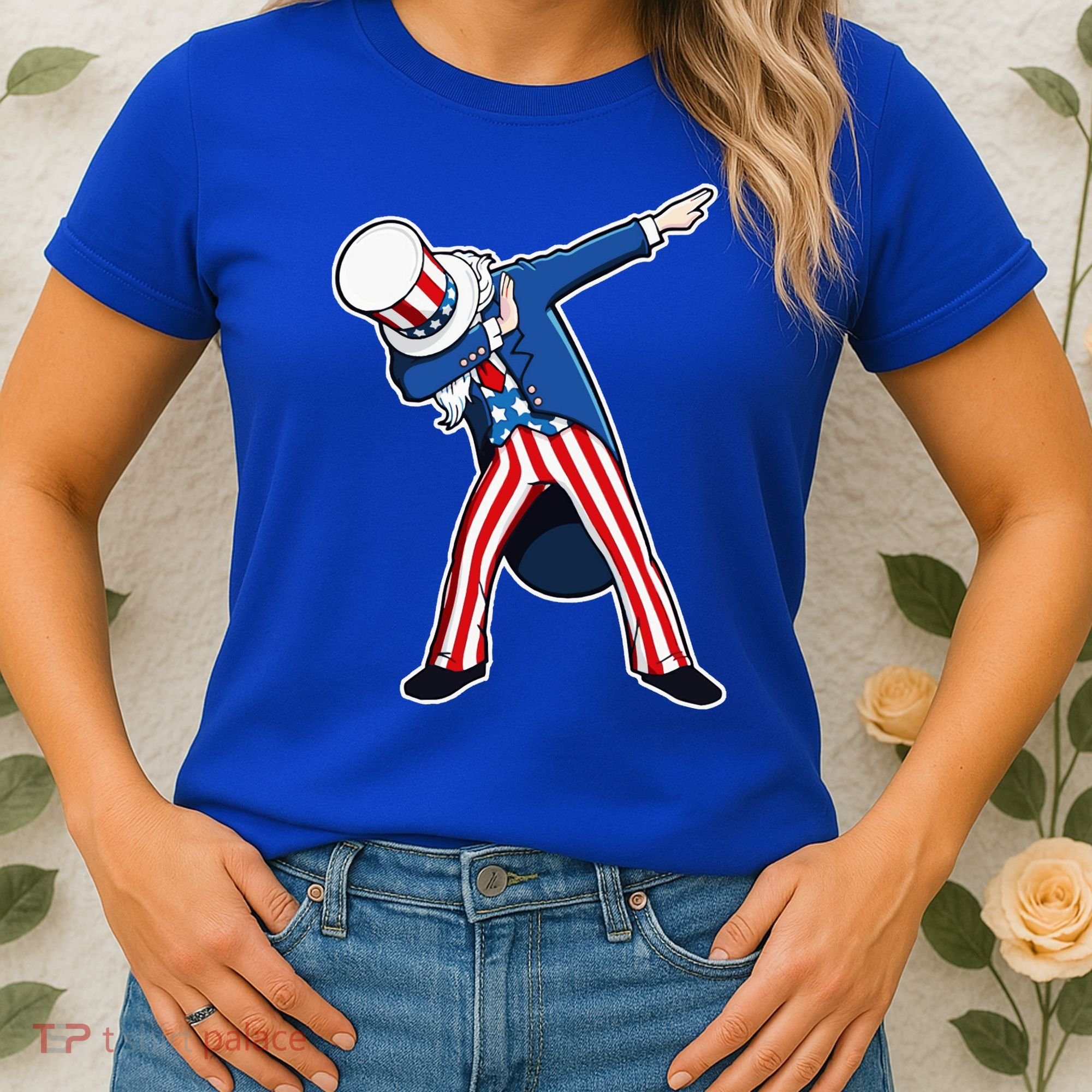 Dabbing Uncle Sam 4th of July Independence Day Women's T-Shirt
