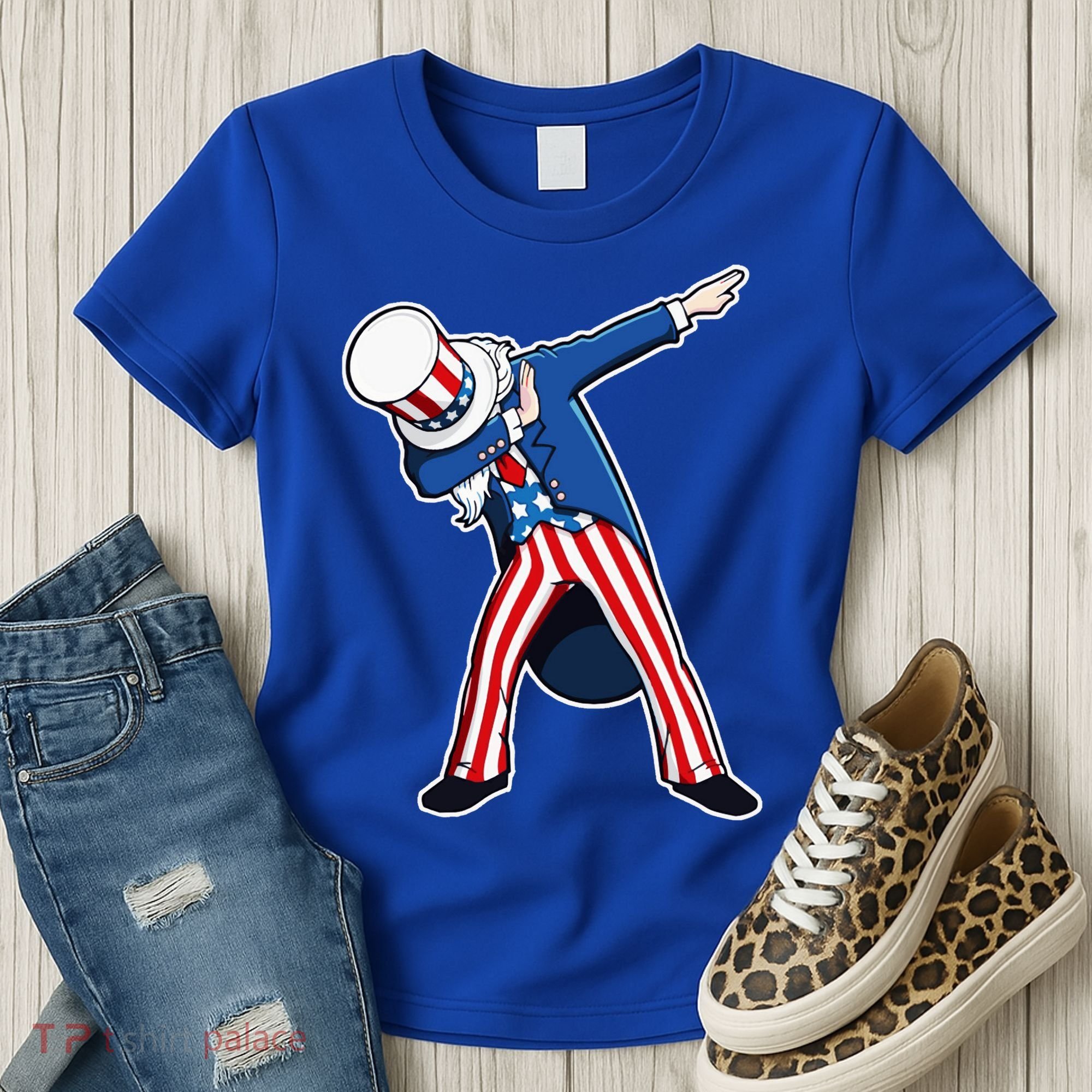 Dabbing Uncle Sam 4th of July Independence Day Women's T-Shirt