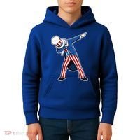 Dabbing Uncle Sam 4th of July Independence Day Kids Hoodie thumb 4