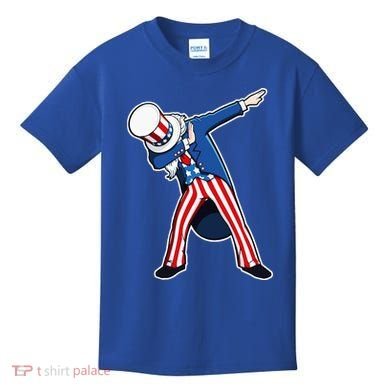 Dabbing Uncle Sam 4th of July Independence Day Kids T-Shirt