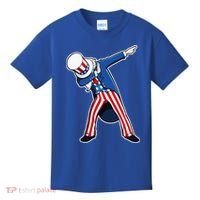 Dabbing Uncle Sam 4th of July Independence Day Kids T-Shirt thumb 0