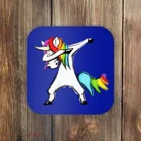 Dabbing Unicorn - Autism Awareness Coaster thumb 0