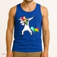 Dabbing Unicorn - Autism Awareness Tank Top thumb 3