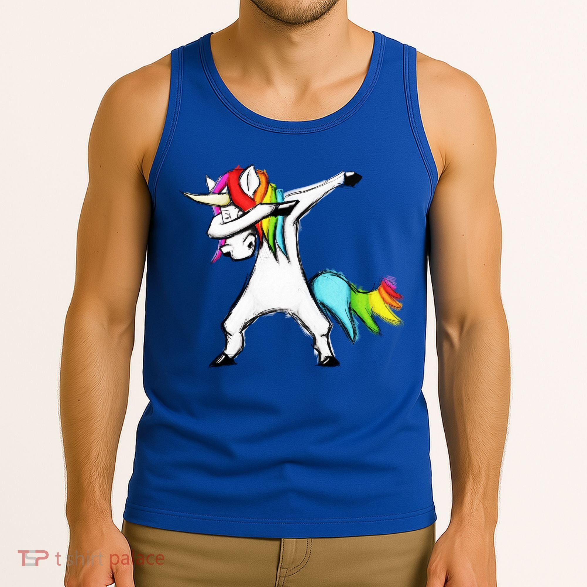 Dabbing Unicorn - Autism Awareness Tank Top