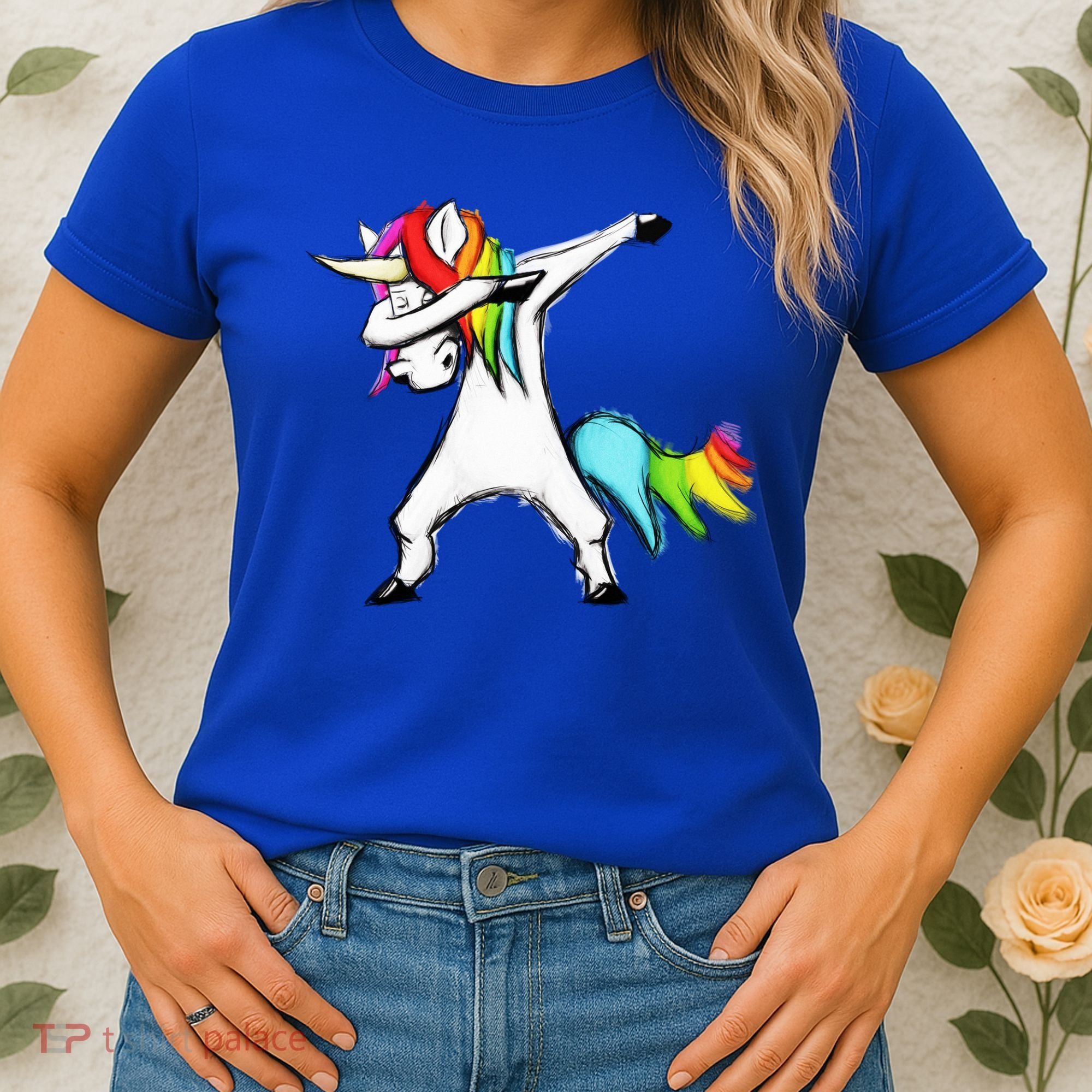 Dabbing Unicorn - Autism Awareness Women's T-Shirt