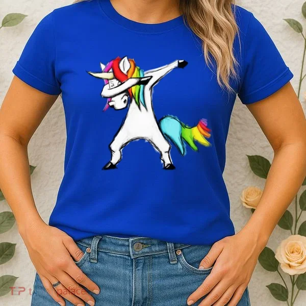 Dabbing Unicorn - Autism Awareness Women's T-Shirt