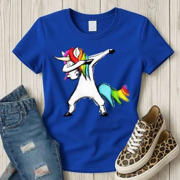 Dabbing Unicorn - Autism Awareness Women's T-Shirt