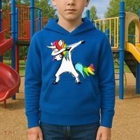 Dabbing Unicorn - Autism Awareness Kids Hoodie thumb 2