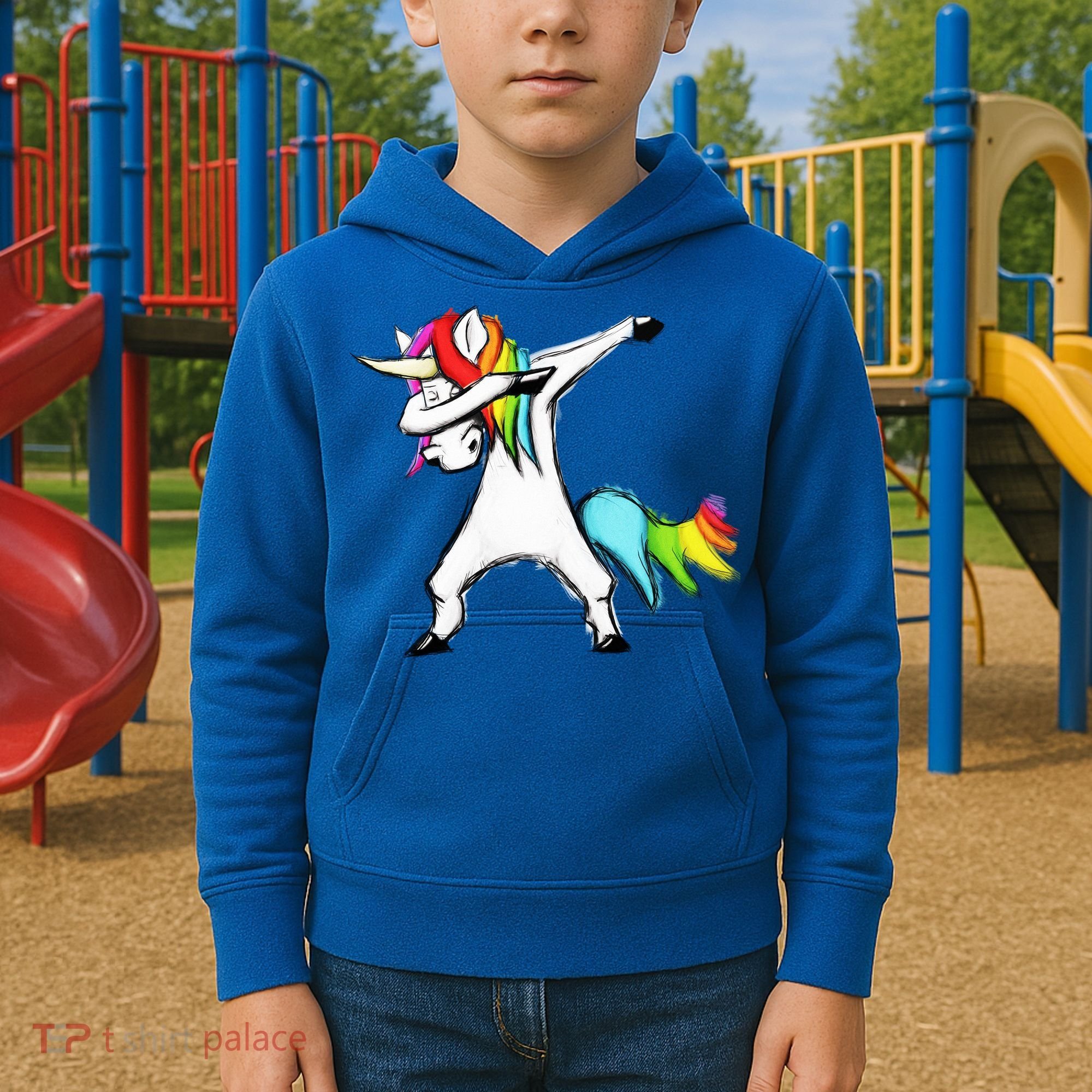Dabbing Unicorn - Autism Awareness Kids Hoodie
