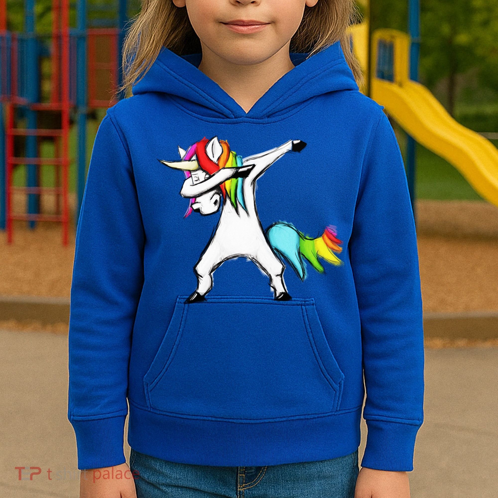 Dabbing Unicorn - Autism Awareness Kids Hoodie