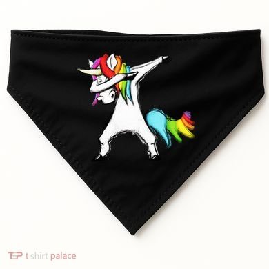 Dabbing Unicorn USA-Made Doggie Bandana