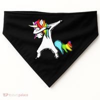 Dabbing Unicorn USA-Made Doggie Bandana thumb 0