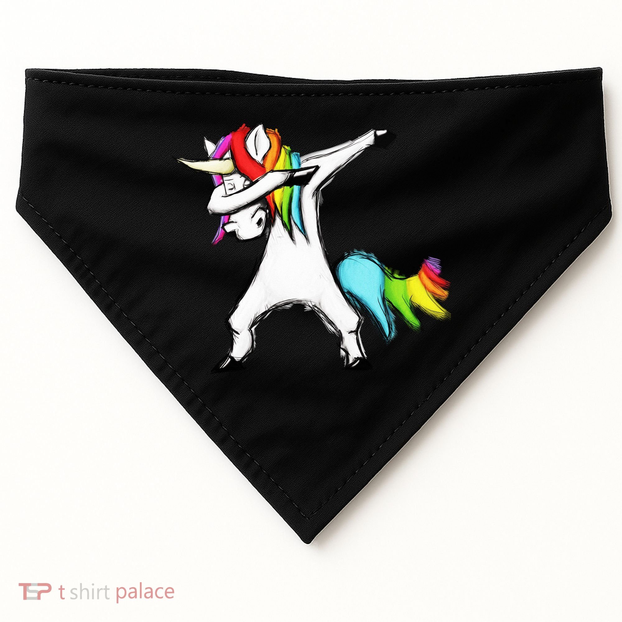 Dabbing Unicorn USA-Made Doggie Bandana