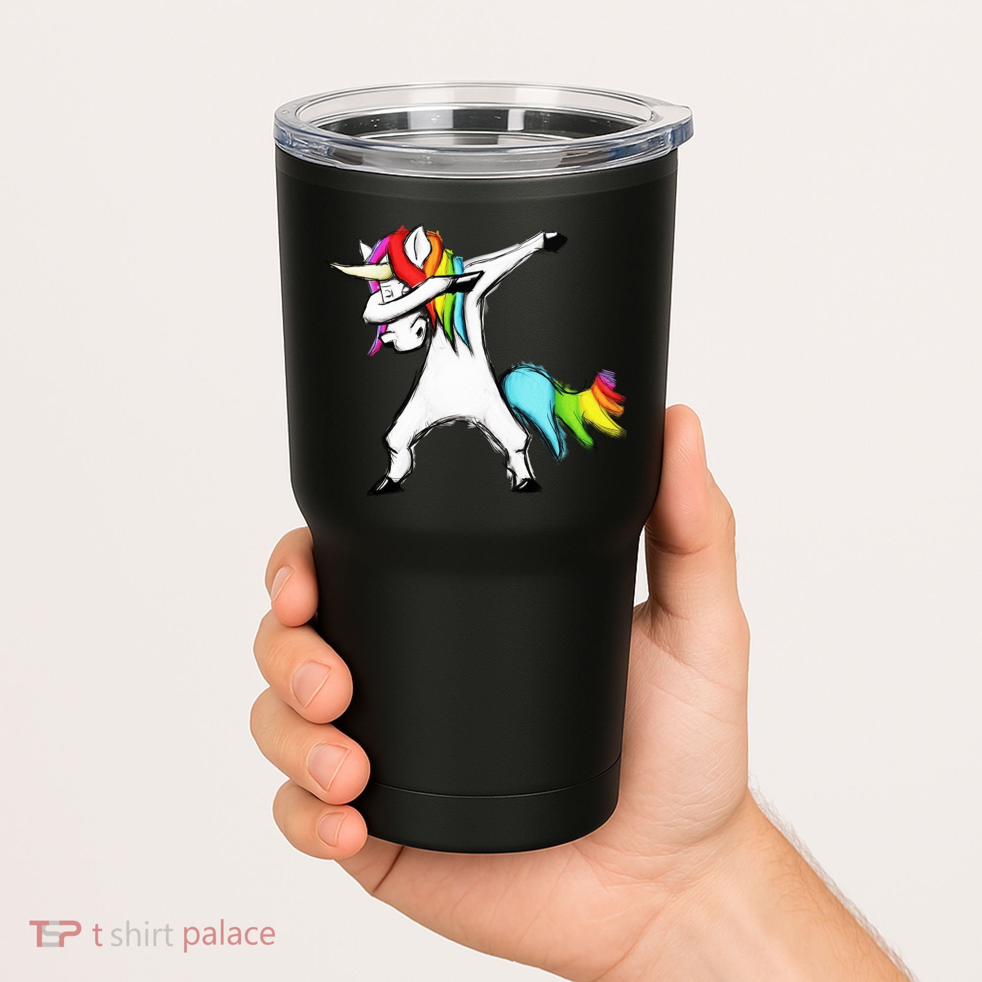 Dabbing Unicorn Tumbler