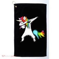 Dabbing Unicorn Golf Towel thumb 0