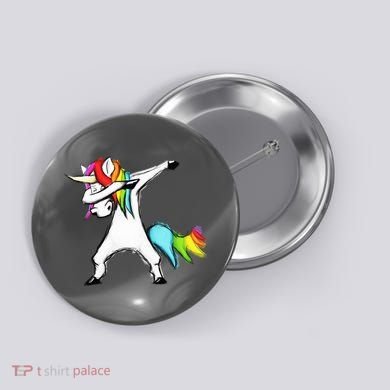 Dabbing Unicorn Button