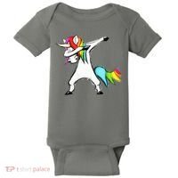 Dabbing Unicorn Baby Bodysuit thumb 0