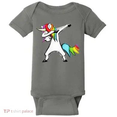 Dabbing Unicorn Baby Bodysuit