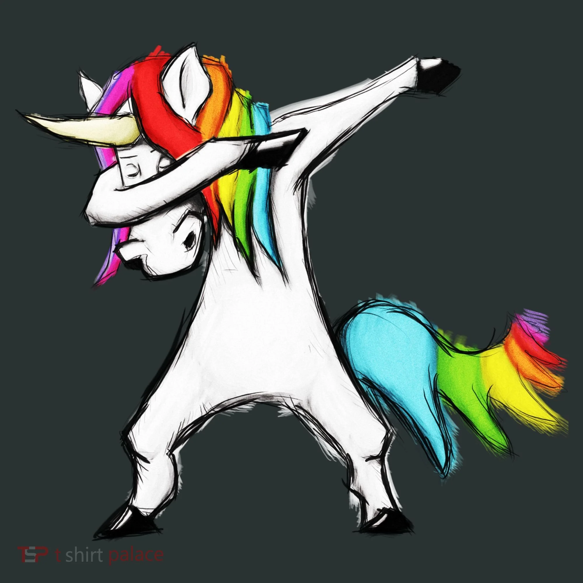 Dabbing Unicorn Toddler T-Shirt