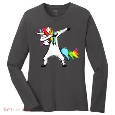 Dabbing Unicorn Women's Long Sleeve Shirt