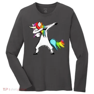 Dabbing Unicorn Women's Long Sleeve Shirt