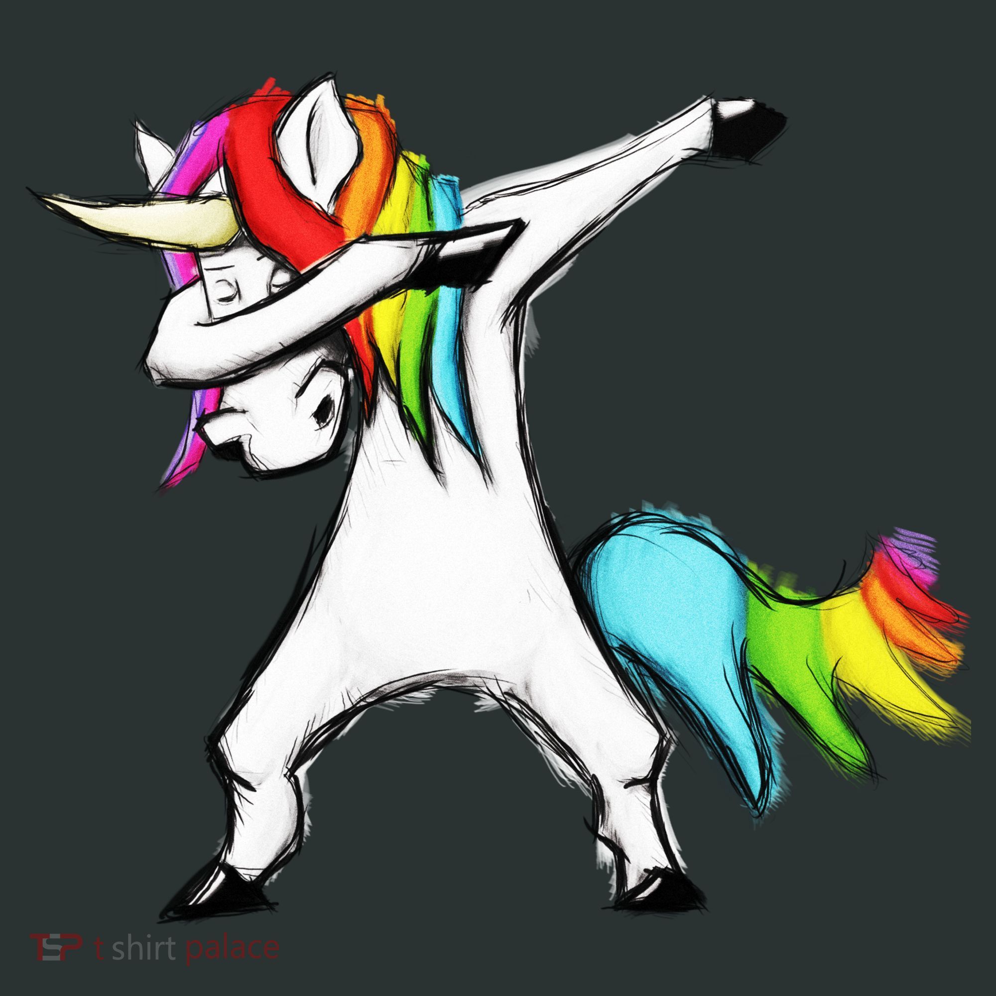 Dabbing Unicorn Women's Long Sleeve Shirt