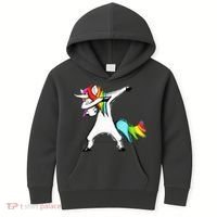 Dabbing Unicorn Kids Hoodie thumb 0