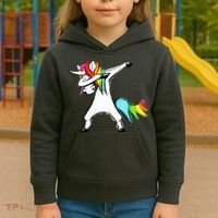 Dabbing Unicorn Kids Hoodie thumb 3