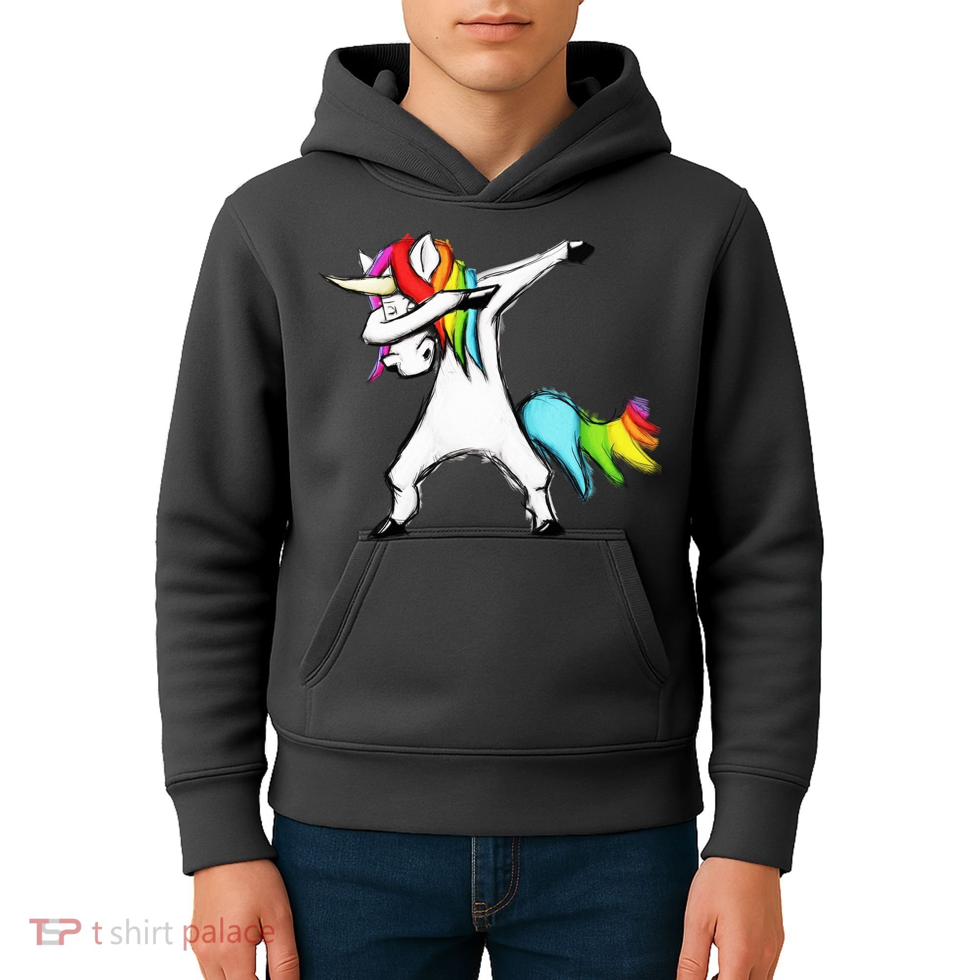 Dabbing Unicorn Kids Hoodie