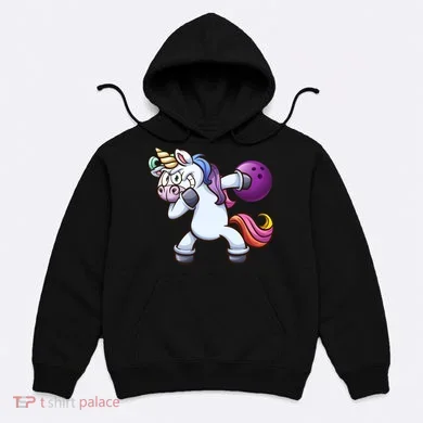 Dabbing Unicorn Bowling  Hoodie