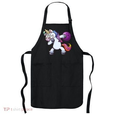 Dabbing Unicorn Bowling  Apron