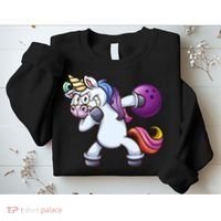 Dabbing Unicorn Bowling  Sweatshirt thumb 2