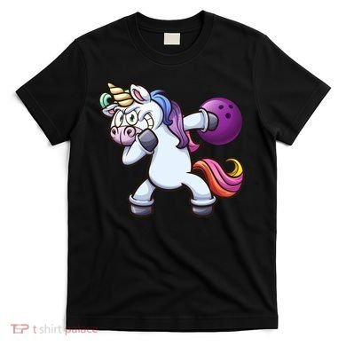 Dabbing Unicorn Bowling  T-Shirt