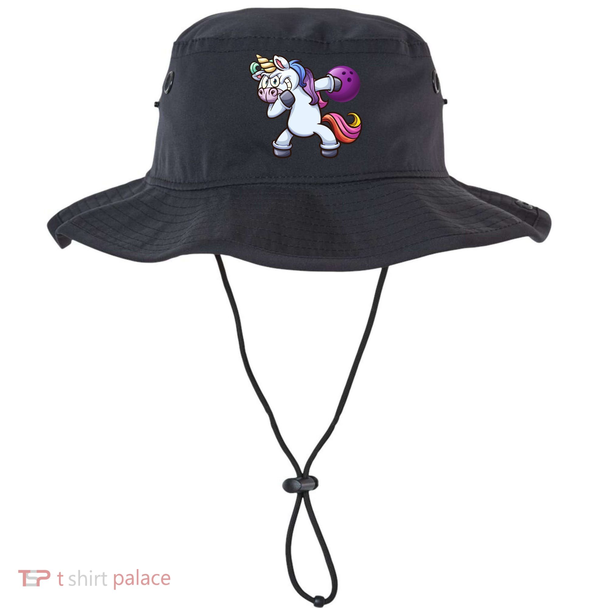 Dabbing Unicorn Bowling  Bucket Hat
