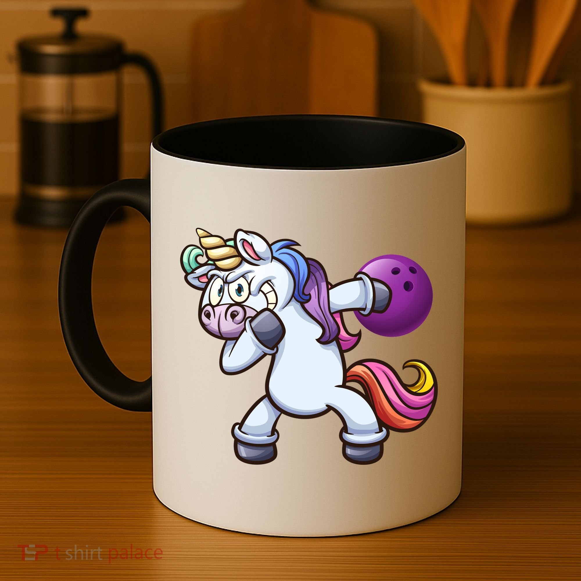 Dabbing Unicorn Bowling  Coffee Mug