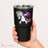 Dabbing Unicorn Bowling  Tumbler thumb 2