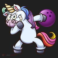 Dabbing Unicorn Bowling  Hat thumb 2