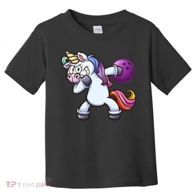 Dabbing Unicorn Bowling  Toddler T-Shirt