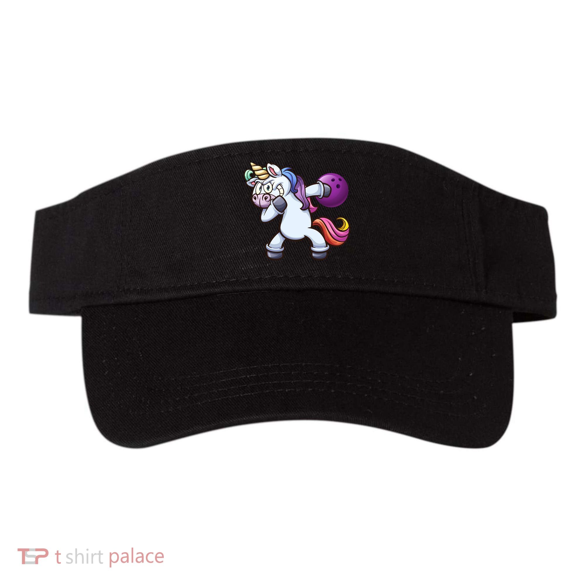 Dabbing Unicorn Bowling  Visor