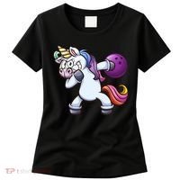 Dabbing Unicorn Bowling  Women's T-Shirt thumb 0