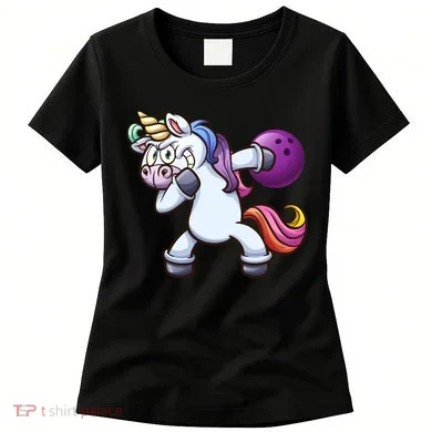 Dabbing Unicorn Bowling Women's T-Shirt