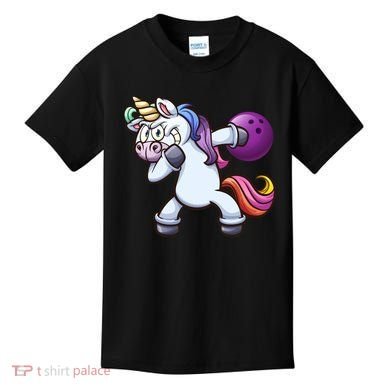 Dabbing Unicorn Bowling  Kids T-Shirt